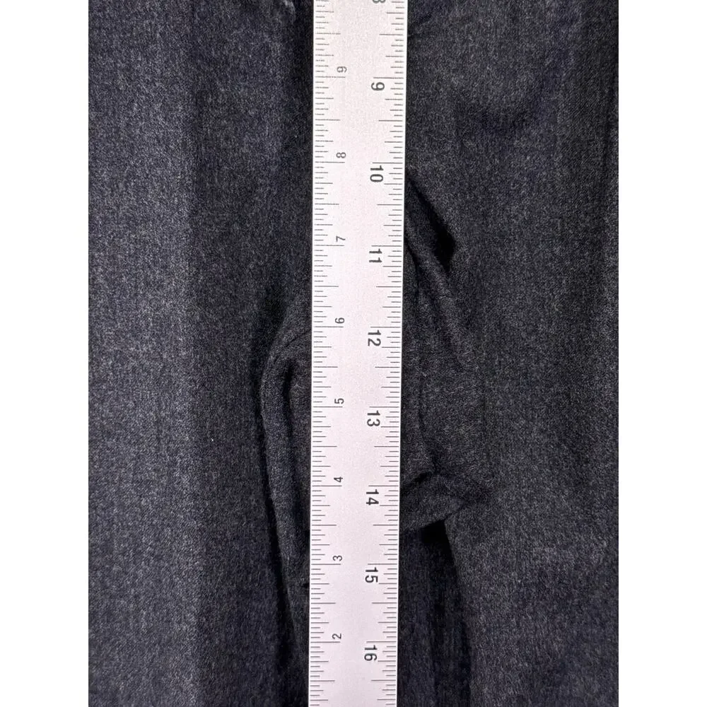 AMI Paris Alexandre Mattiussi Pants Large Mens Gray Wool Slim Slim Drawstring